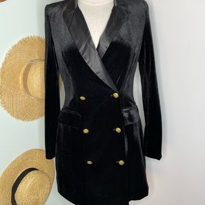 Velvet blazer dress